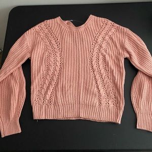 No Boundaries Pink Sweater